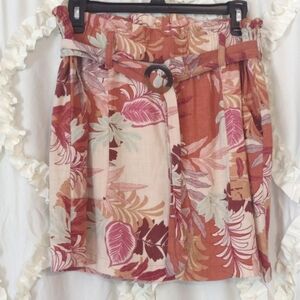 90s Skirt with attached belt! Vintage! Large